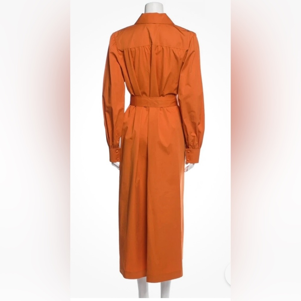 Tory Burch Artist Cotton-Poplin Shirt Dress orange - Picture 2 of 8